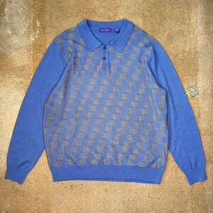 Unbranded Men's Blue and Purple Jumper